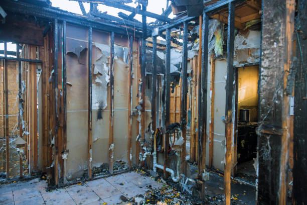 Professional Fire Damage Restoration technician working in Clinton, PA